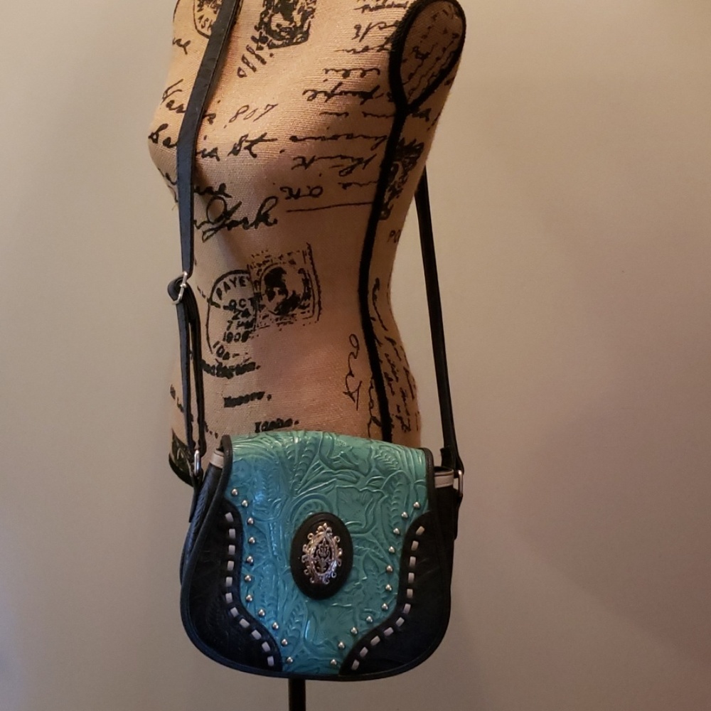 MC Leather Shoulder Bag